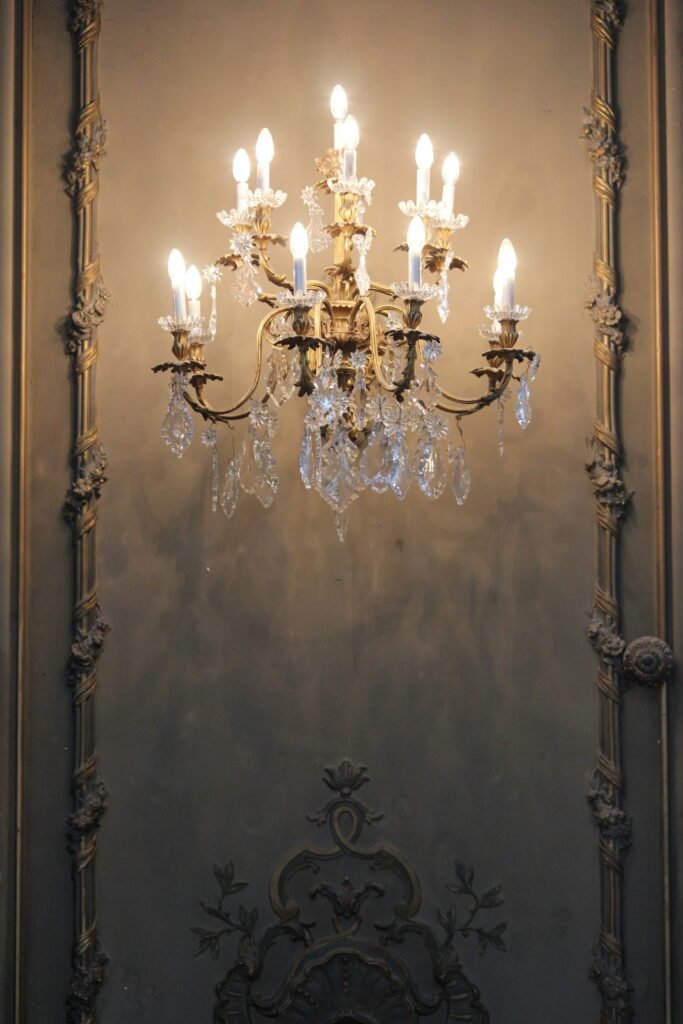 Grand cascade crystal chandelier, 36 lights