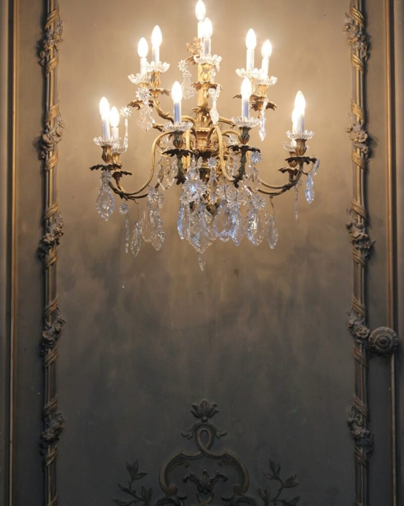 Grand cascade crystal chandelier, 36 lights