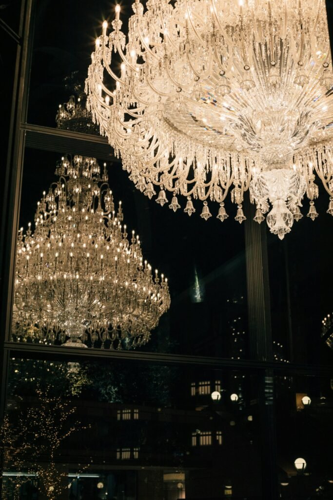 Aurelia cascade chandelier, 24 lights, 900 mm
