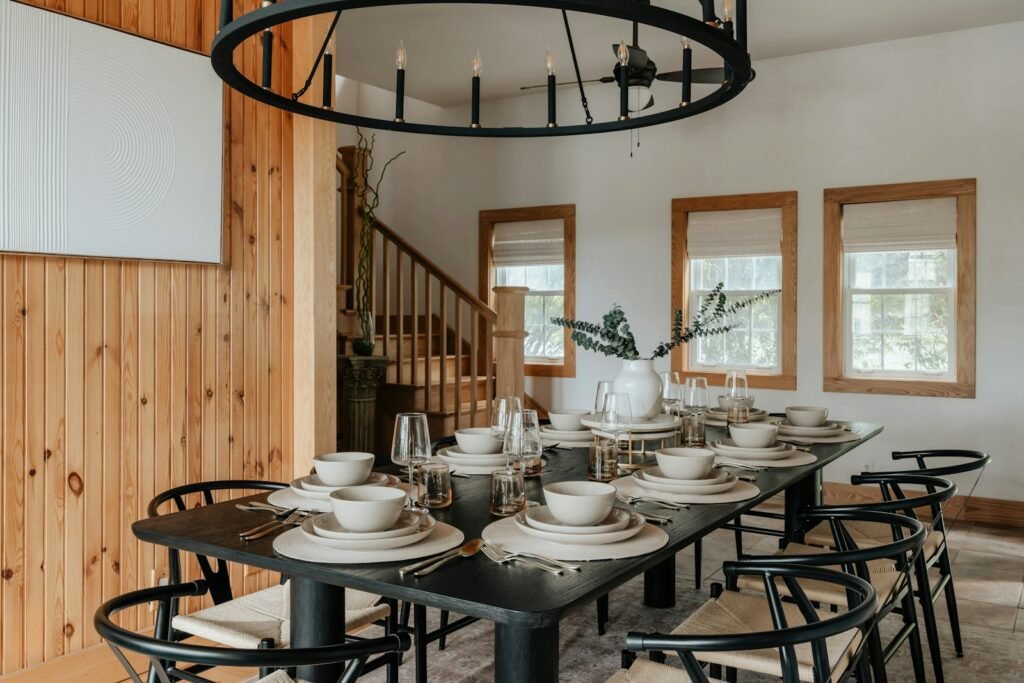 Lumen linear crystal chandelier, 1200 mm, for dining tables