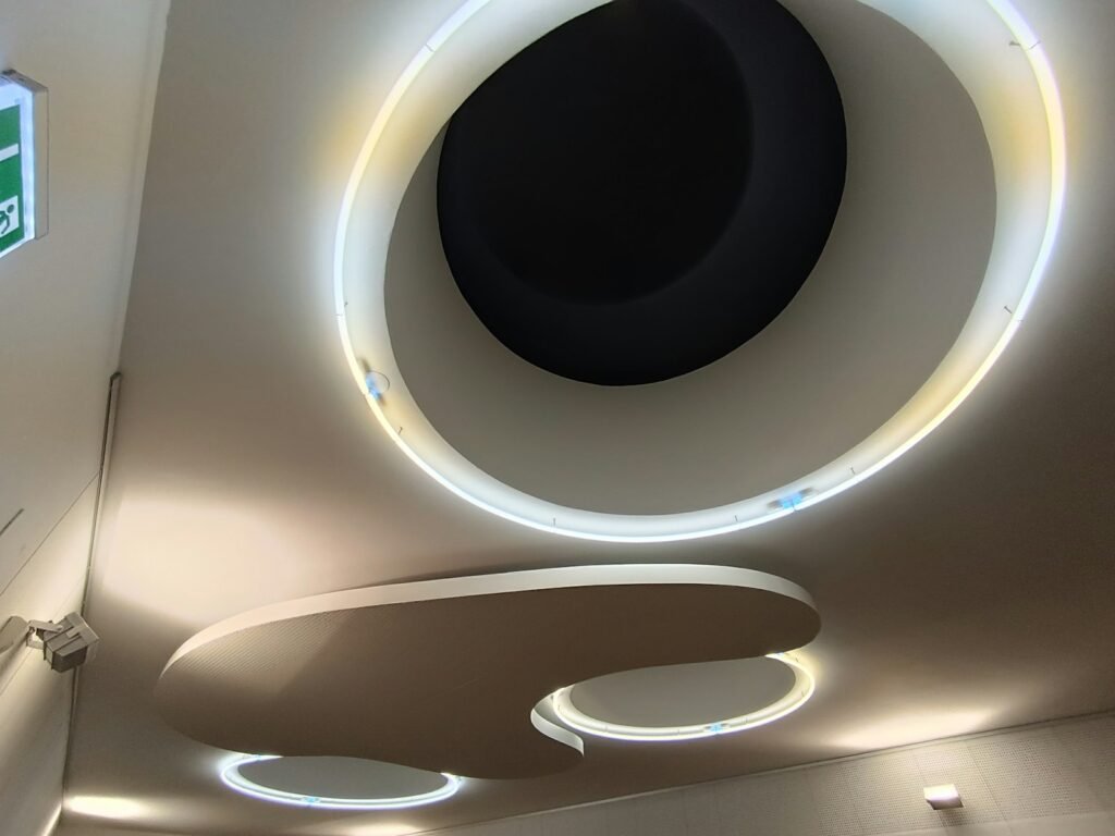Orbit LED ring ceiling light, 3000 K, dimmable