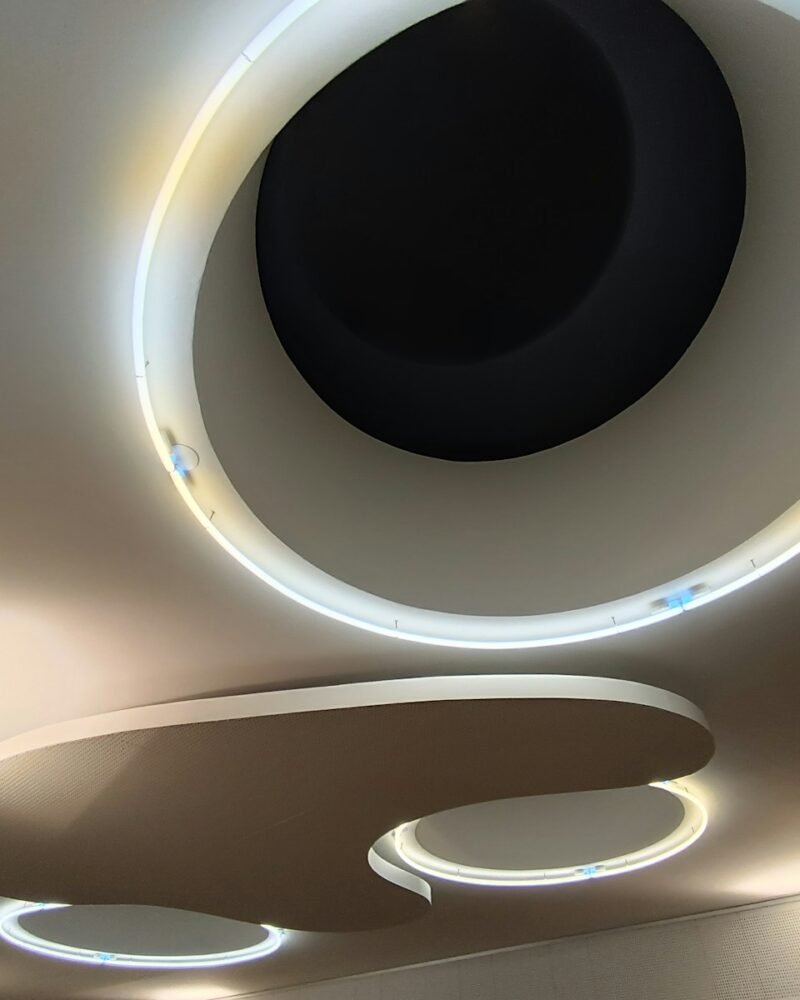 Orbit LED ring ceiling light, 3000 K, dimmable